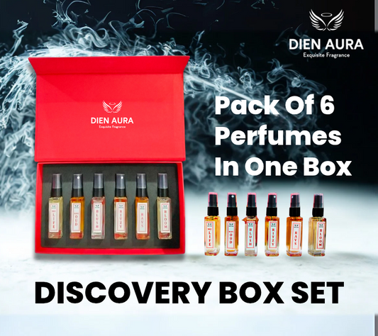 Dien Aura Unisex Discovery Set – Bloom | Ravs | Ritzy | Blush | Ravs OUD | My Life